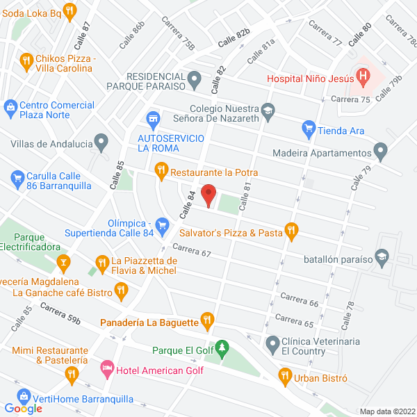 Map of Colegios Arquidiocesanos De Barranquilla Funade