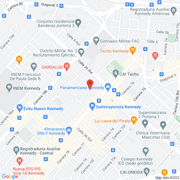 Mapa de Colegios Por Bogotá S.A.S.