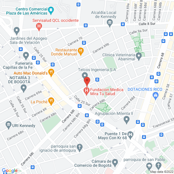 Mapa de Colmart Distribuciones S.A.S.