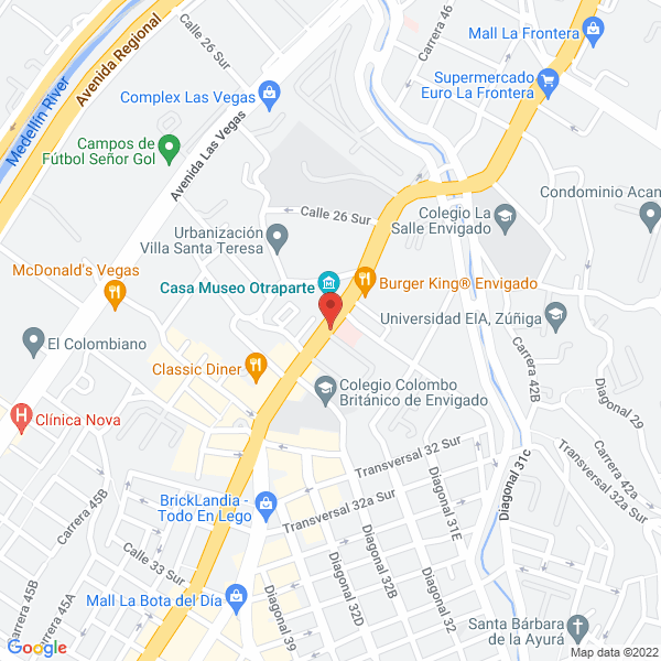 Mapa de Parqueadero Centro Ejecutivo La Casona