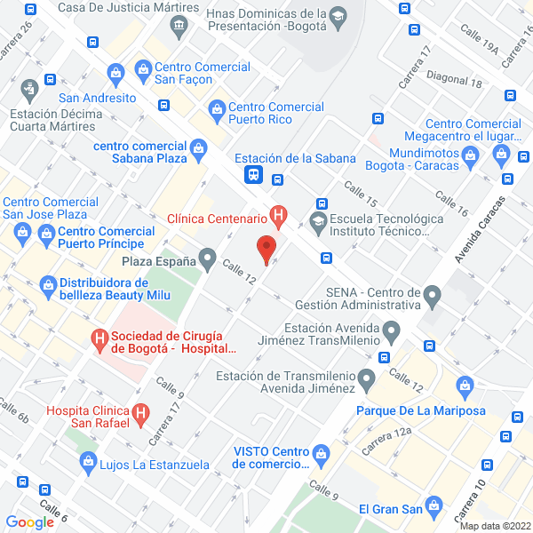 Mapa de Centro Hierros S.A.S.