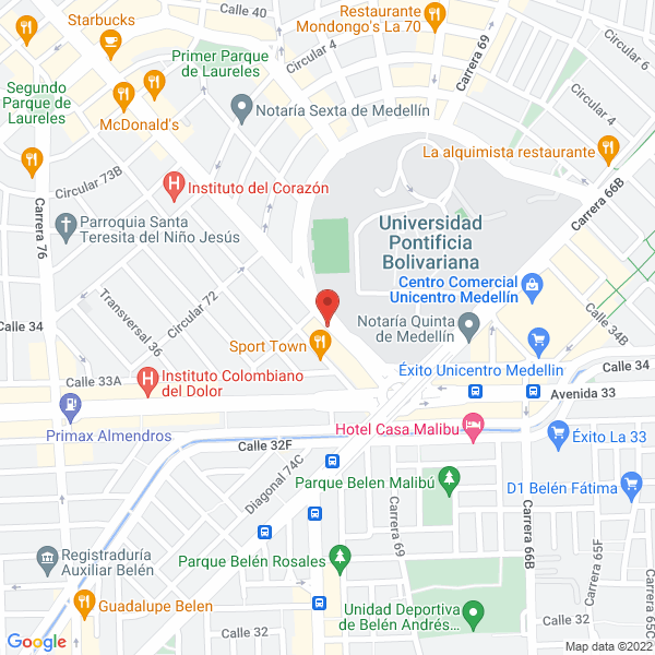Mapa de Centro Integral De Diseño