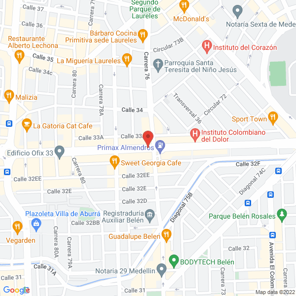Mapa de Centro Médico Femo Estética S.A.S