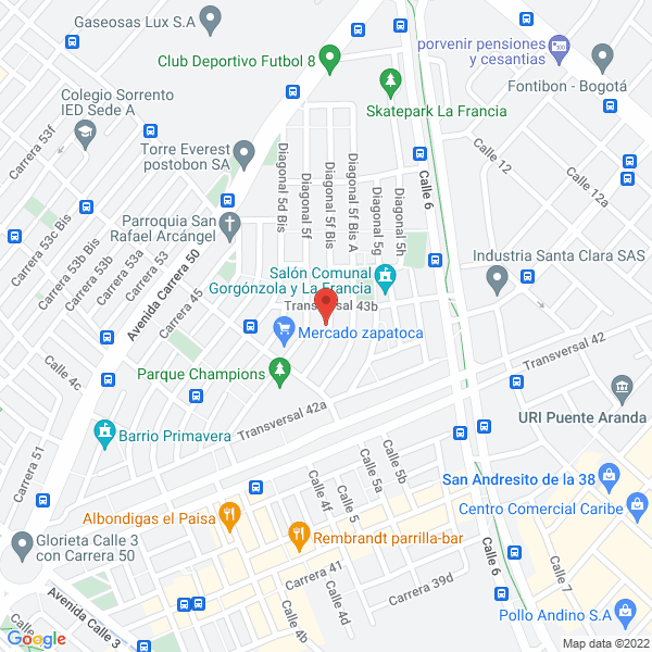 Mapa de Colinsumos S.A.S.