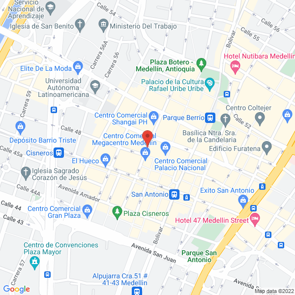 Mapa de Colmoda Internacional
