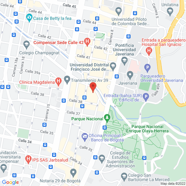 Mapa de Colombia Vive Seguros Ltda.