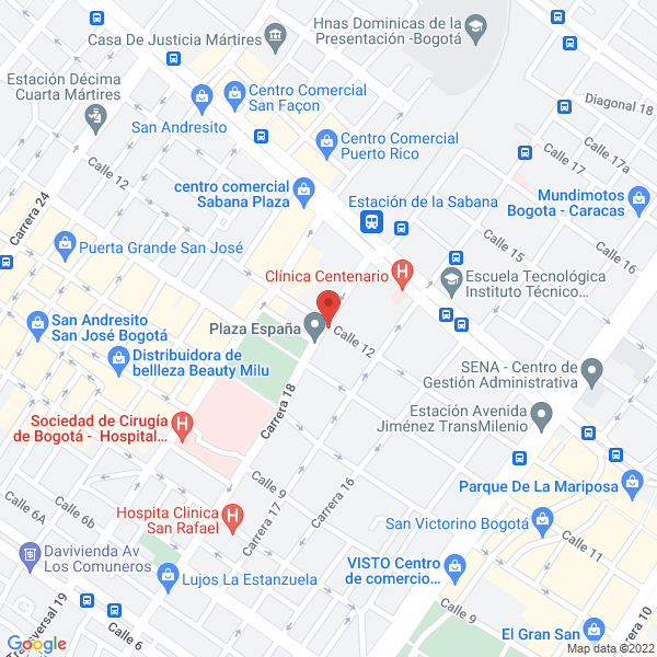 Mapa de Colombiana De Citófonos Ltda.