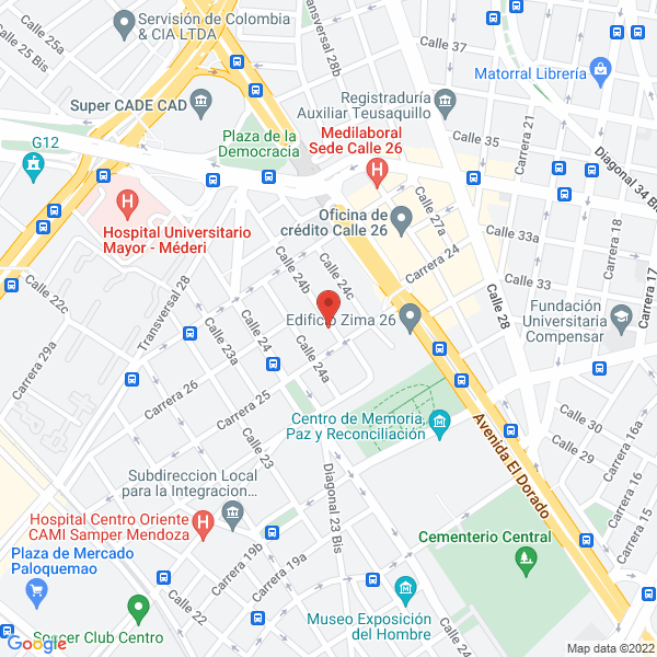 Mapa de Colomredes Ltda