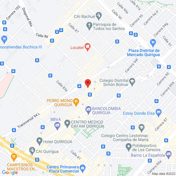 Mapa de Club De Leones Bogotá Antonio Nariño