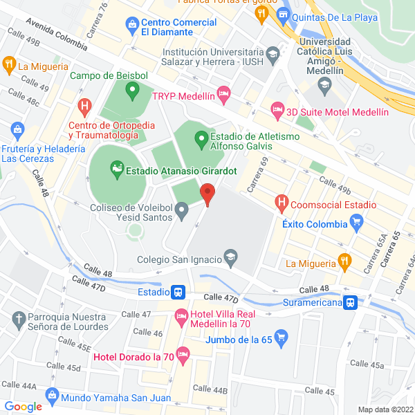Mapa de Club De Natación Calamares