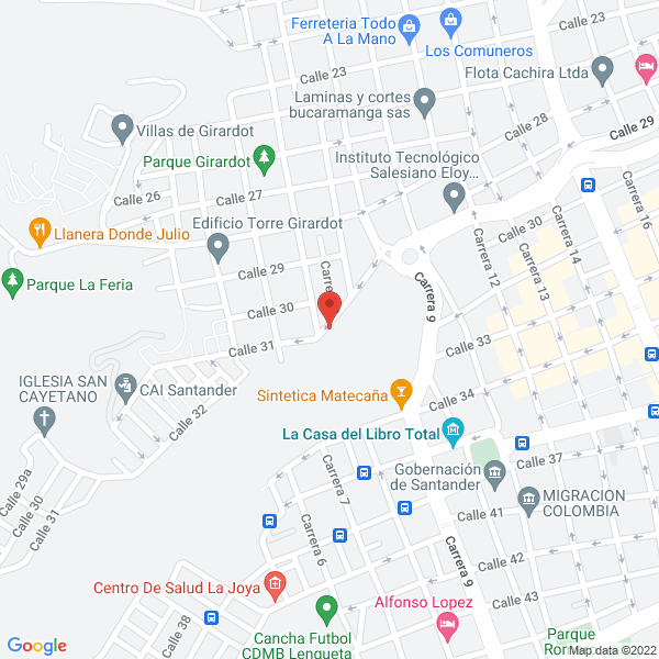 Map of Cocinas Integrales Yufer