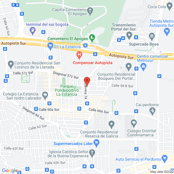 Mapa de Cocinas Y Closets N.V. Muebles Modulares