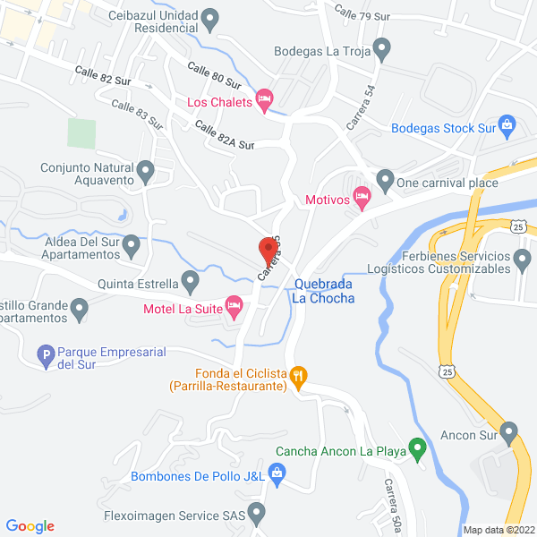 Mapa de Charlestone Colombia S.A.S