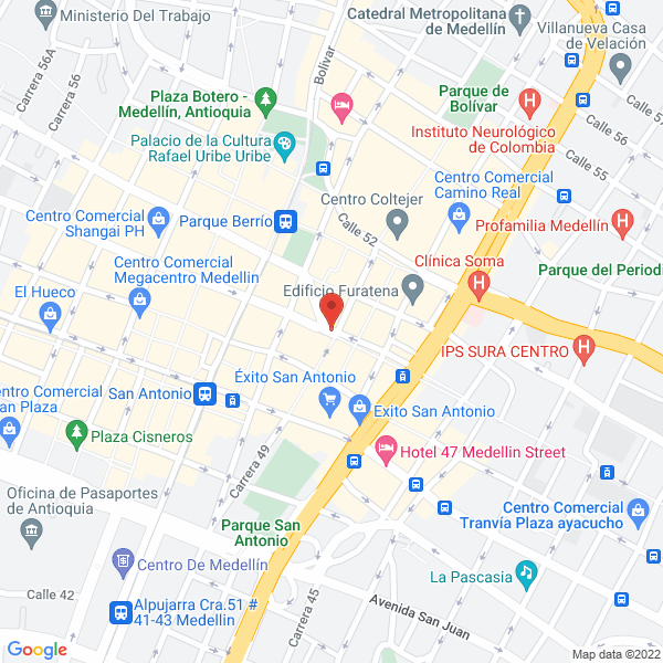 Mapa de Centro Electríco Del Oriente