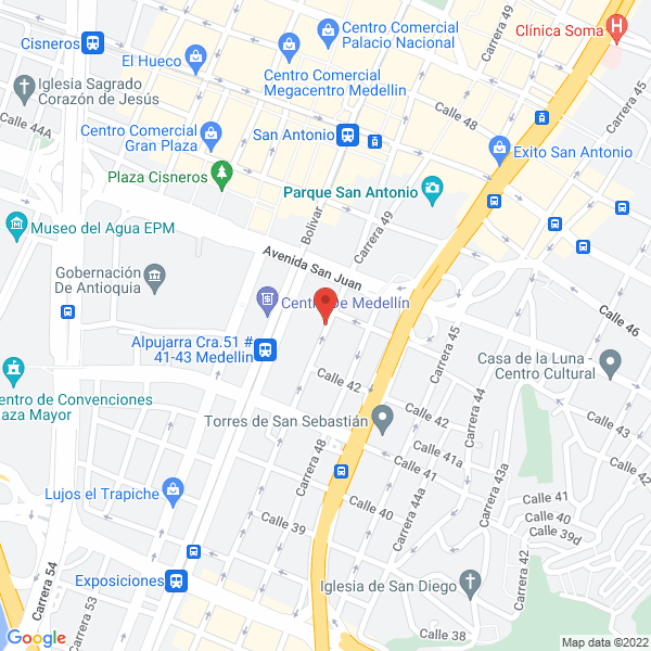 Mapa de Centro Integrado De Comercializacion Y Transpor