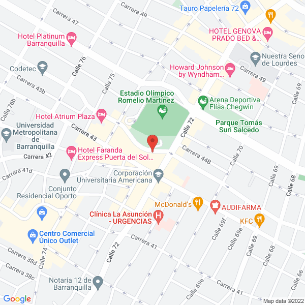 Map of Centro Optico Moderno