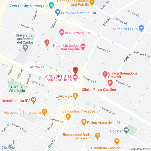 Map of Chic Parties