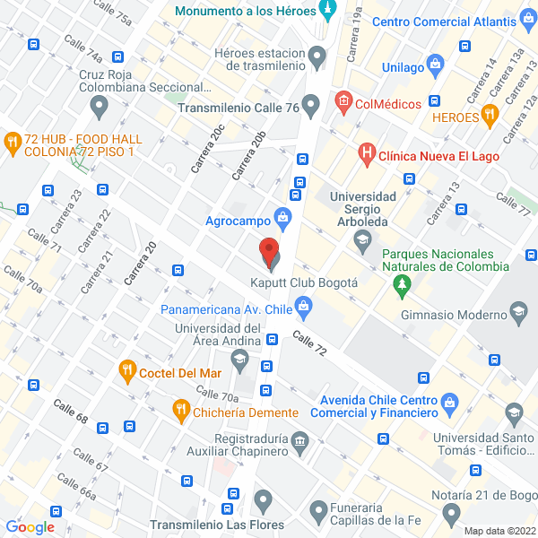 Mapa de Chicken Kitchen & Salads