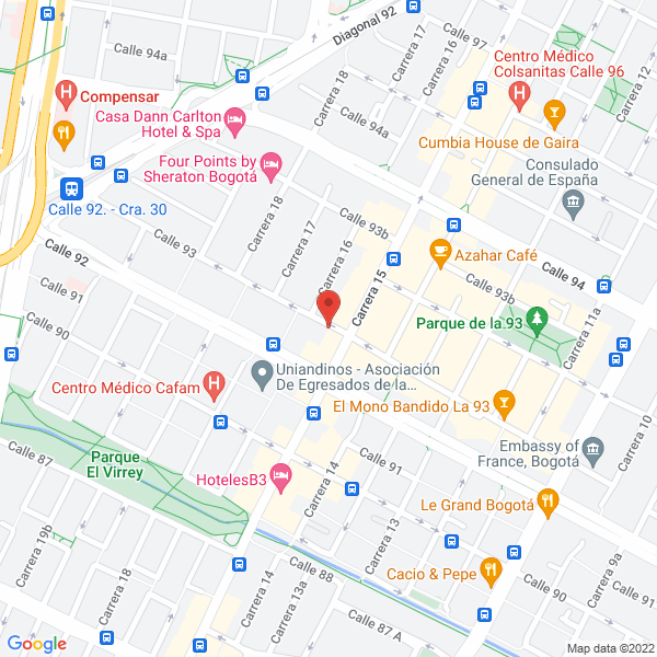 Mapa de Cigarrería Praga