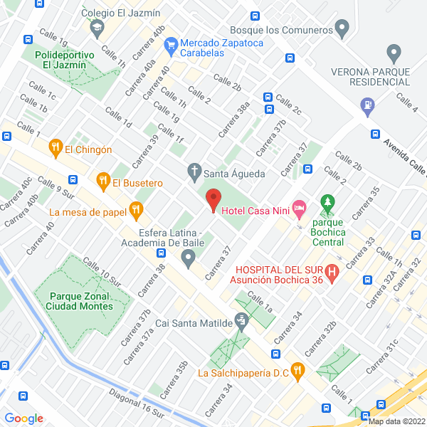 Mapa de Comercializadora Emr Ltda