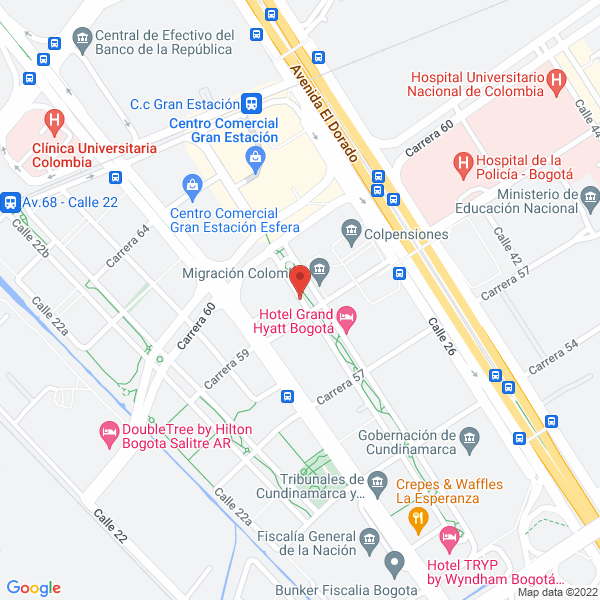 Mapa de Comercializadora Energy Now