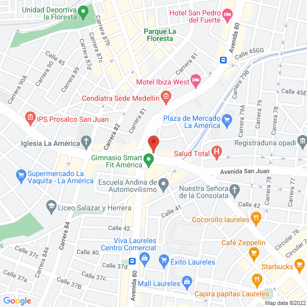 Mapa de Comercializadora Ferretera
