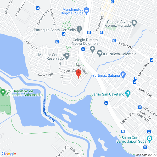 Mapa de Comercializadora Frux S.A.S.