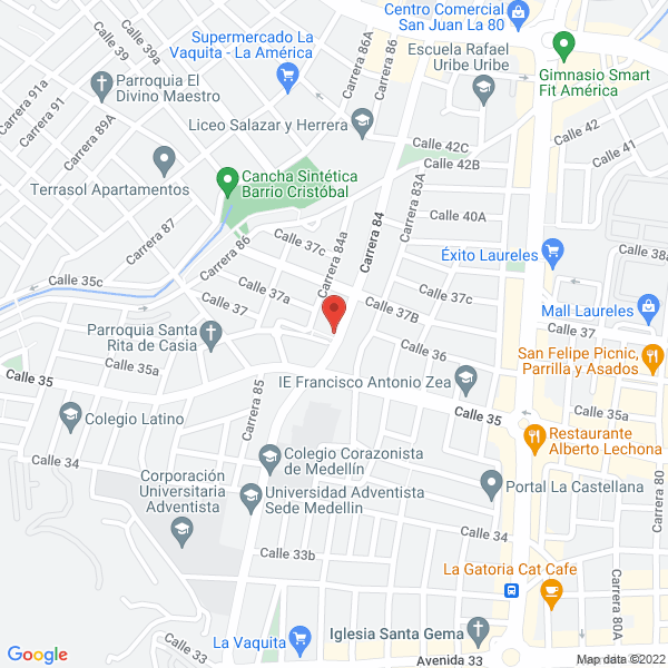 Mapa de Comercializadora Global Link Ltda