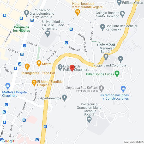 Mapa de Comercializadora González Mora C G M Ltda.