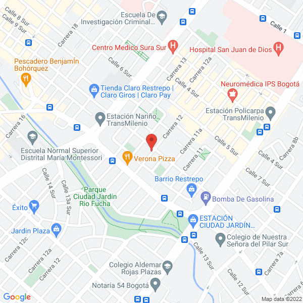 Mapa de Comercializadora Gutiérrez Sarmiento S.A.