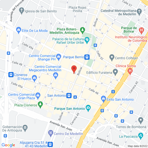 Mapa de Comercializadora H Y S
