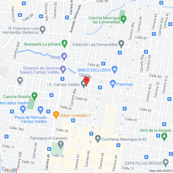 Mapa de Comercializadora Harvey Restrepo