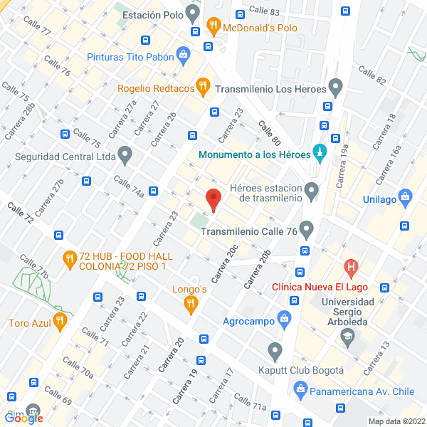 Mapa de Comercializadora Internacional Adif Ltda.