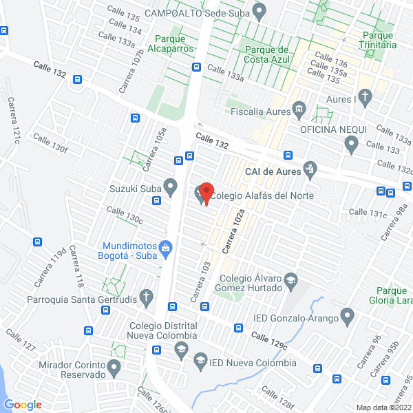 Mapa de Colegio Alafas Del Norte