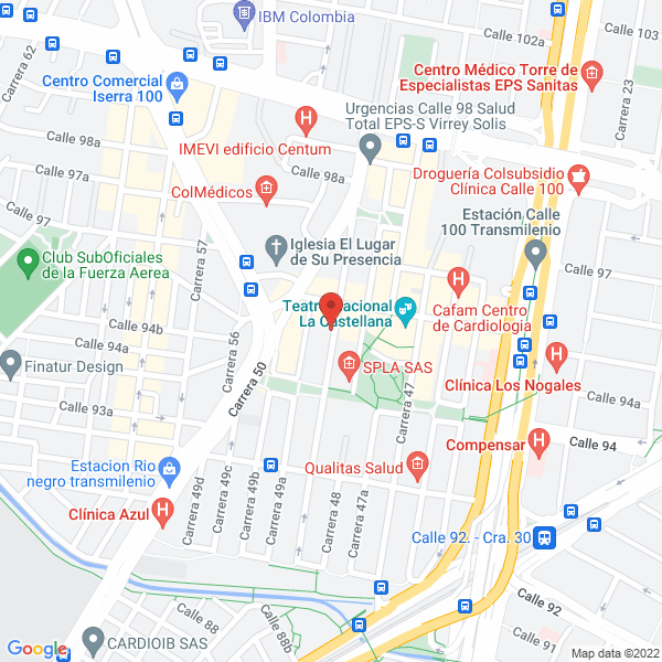 Mapa de Colegio Bilingüe Tierra Nueva
