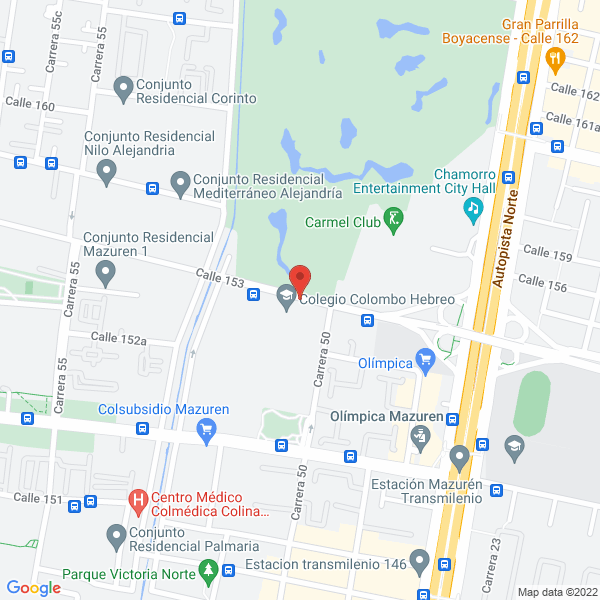 Mapa de Colegio Colombo Hebrero