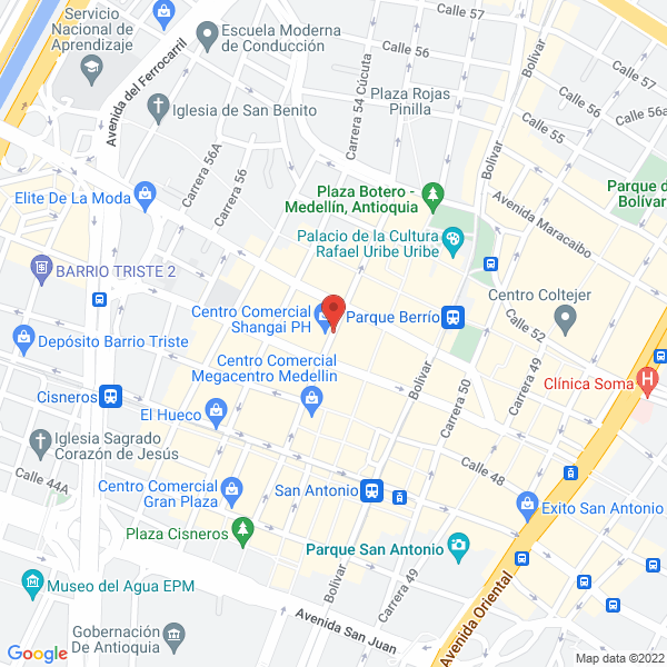 Mapa de Centro Medico Veterinario La 53 A