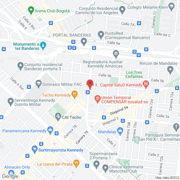 Mapa de Centro Veterinario Mandalay