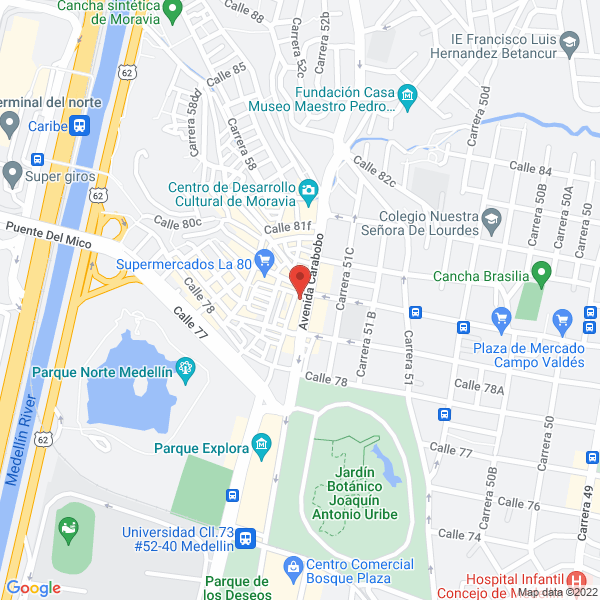 Mapa de Centro Veterinario Santa María