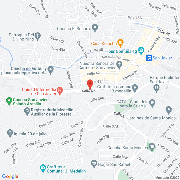 Mapa de Centro Veterinario Universo Animal