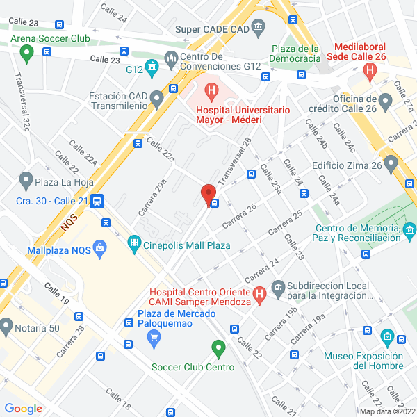 Mapa de Cereals Fruit Company S.A.S.