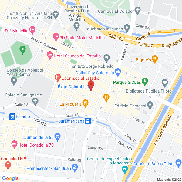 Mapa de Cerezos Frutera