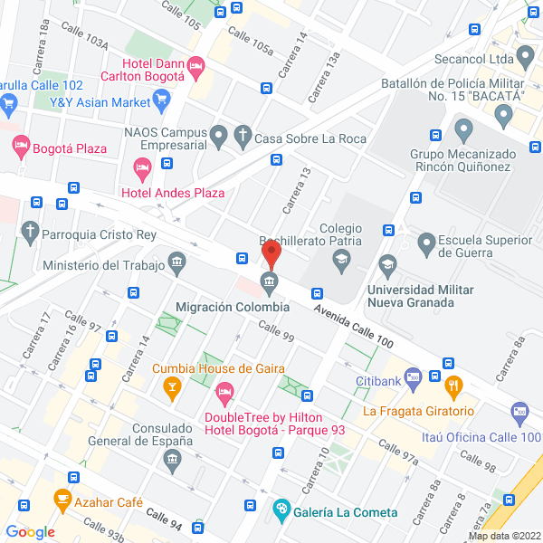 Mapa de Charry Rivas Dagoberto