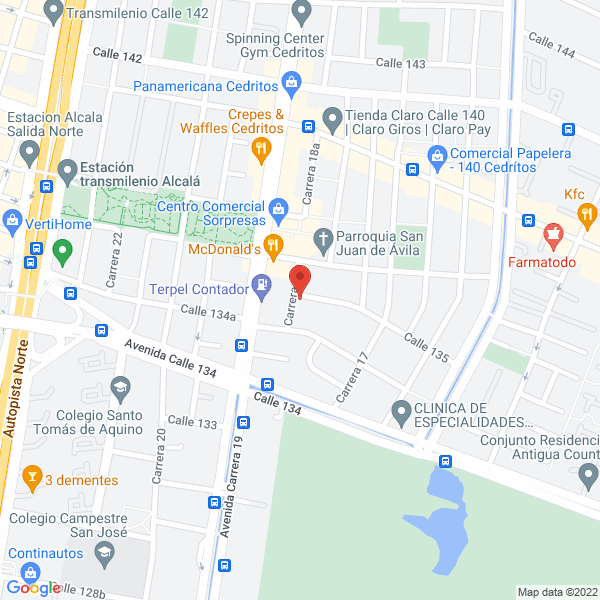 Mapa de Ci Electro Andino Ltda.