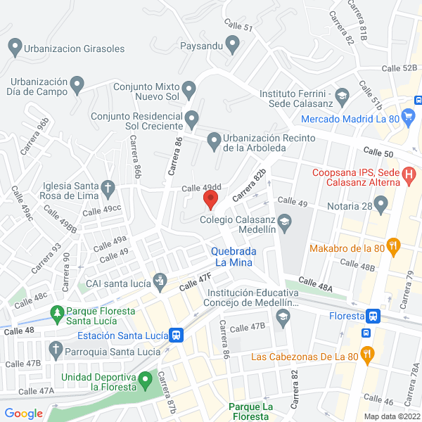 Mapa de Compañia De Vidrio