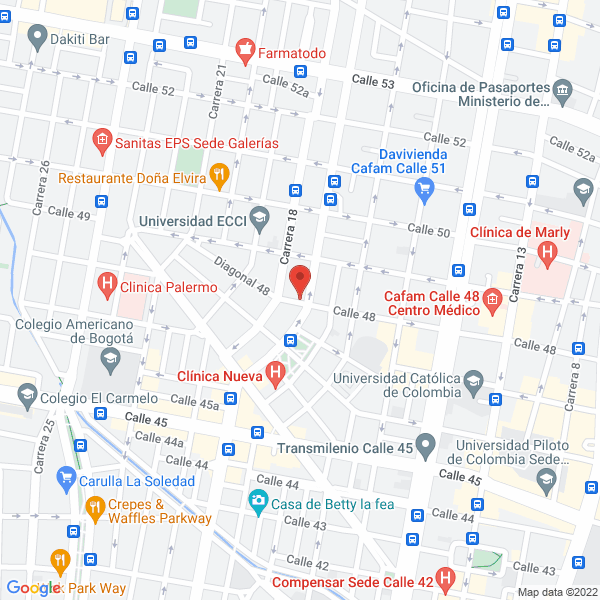 Mapa de Compañía Radio Taxi Unidos S.A.S.