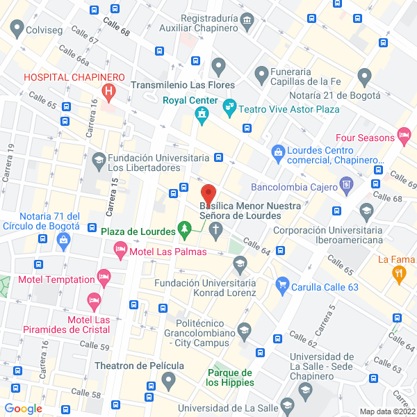 Mapa de Pizzería City Pizza Cafe