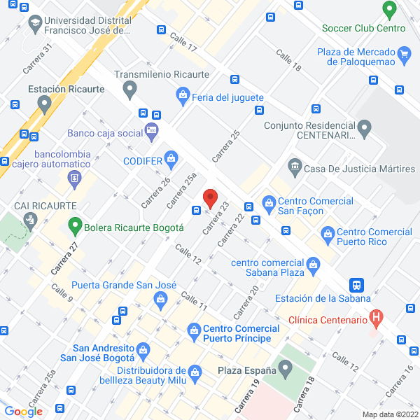 Mapa de Cj Alumnios Y Diseños Ltda.