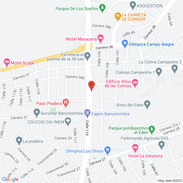 Map of Cocina Caribe