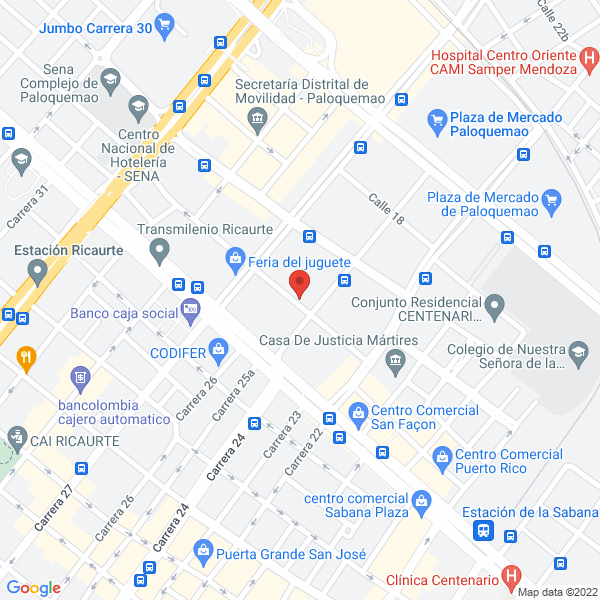 Mapa de Comercializadora Enrique Martínez Herrera S.A.S.